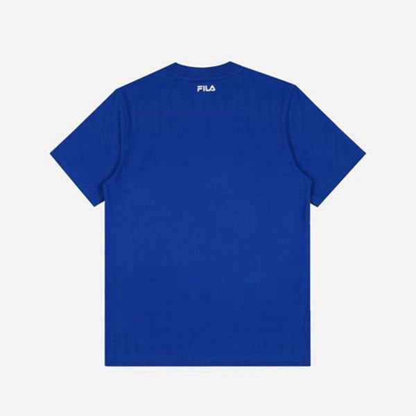 Camisetas Manga Corta Fila Hombre Azules - S/S - España 297680HPV